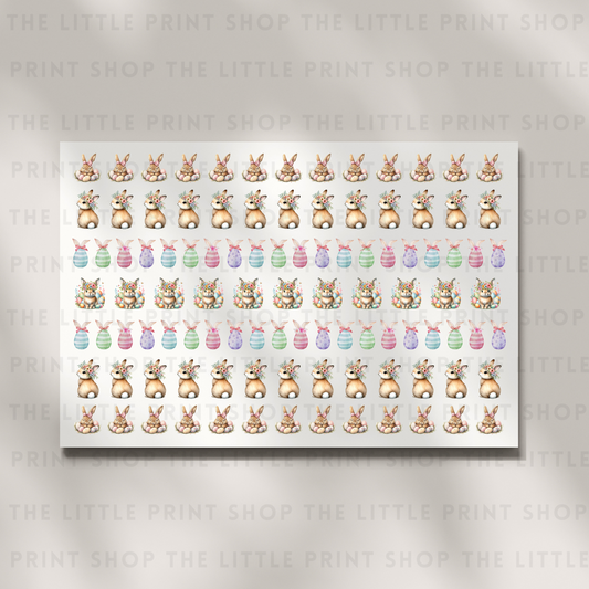 Bunnies - DTF A4 Hair Bow Transfer Sheet