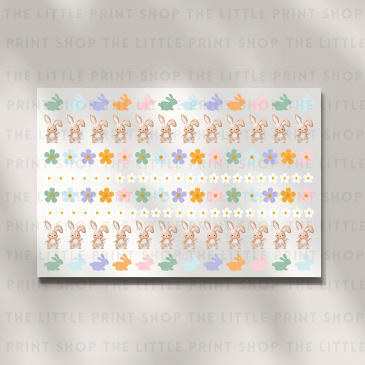 Spring Flowers - DTF A4 Hair Bow Transfer Sheet