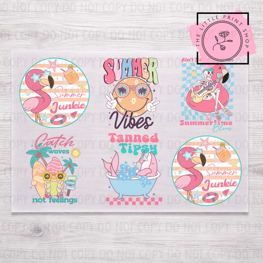 Summer Vibes - DTF A4 Transfer Sheet