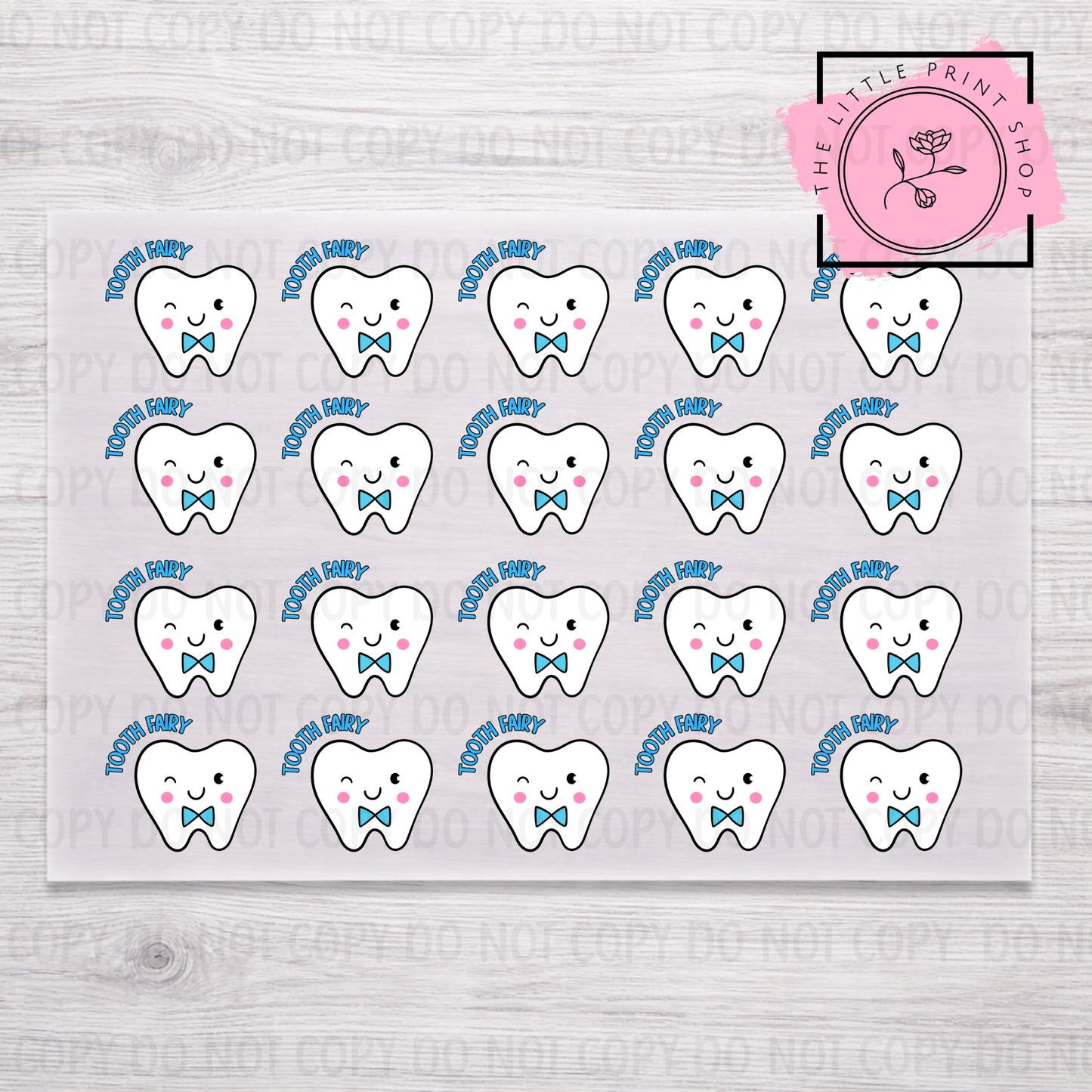 Tooth Fairy Sheet Bundle - 5cm or 8cm - DTF A4 Transfer Sheet