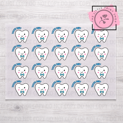 Tooth Fairy Sheet Bundle - 5cm or 8cm - DTF A4 Transfer Sheet