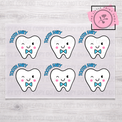 Tooth Fairy Sheet Bundle - 5cm or 8cm - DTF A4 Transfer Sheet