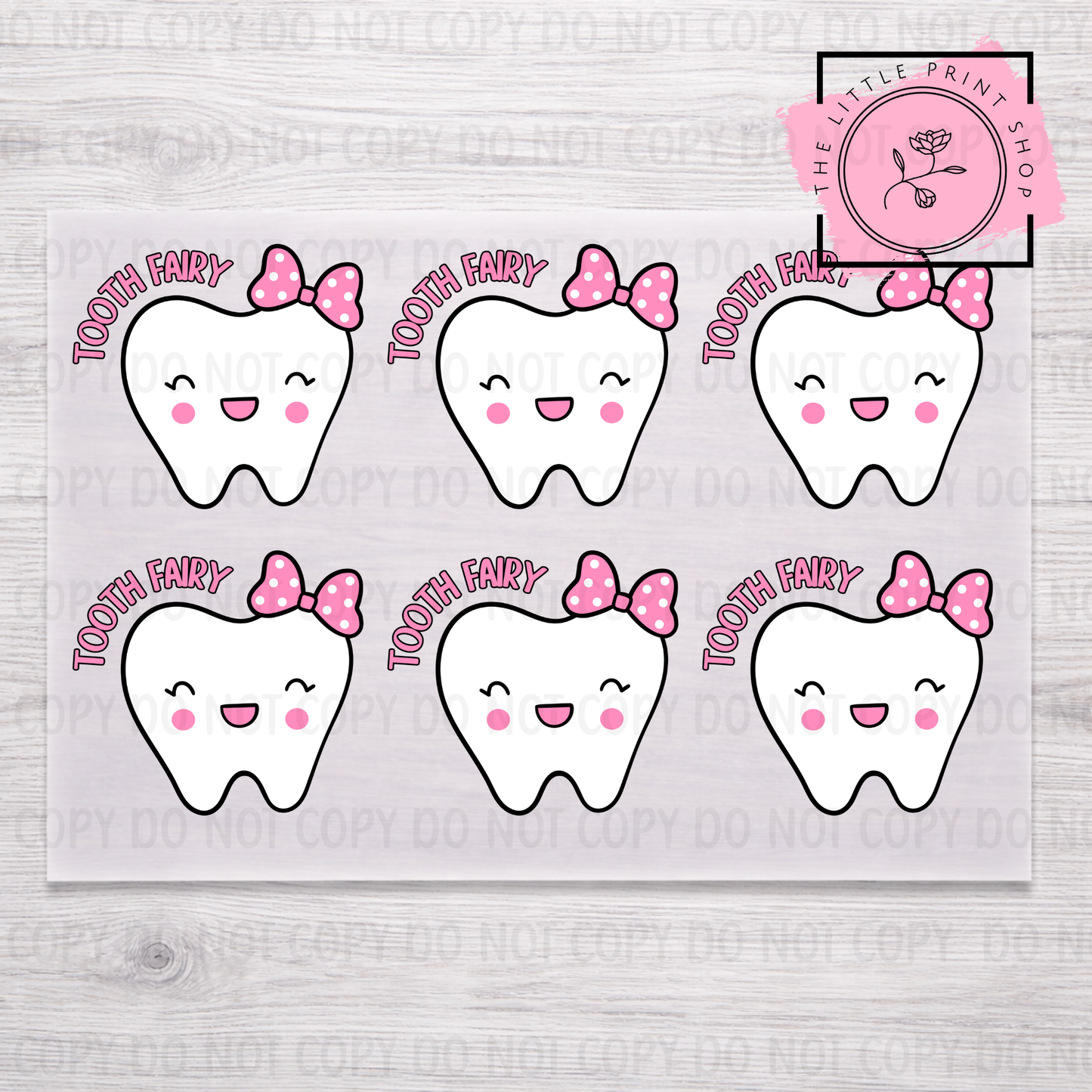 Tooth Fairy Sheet Bundle - 5cm or 8cm - DTF A4 Transfer Sheet