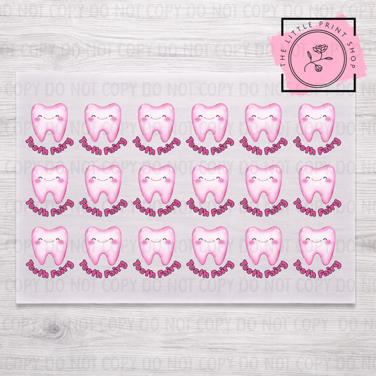 Tooth Fairy Sheet Bundle - 5cm or 8cm - DTF A4 Transfer Sheet