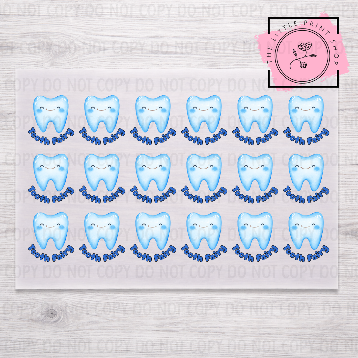 Tooth Fairy Sheet Bundle - 5cm or 8cm - DTF A4 Transfer Sheet