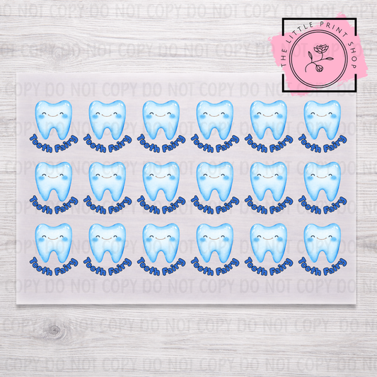 Tooth Fairy Sheet Bundle - 5cm or 8cm - DTF A4 Transfer Sheet