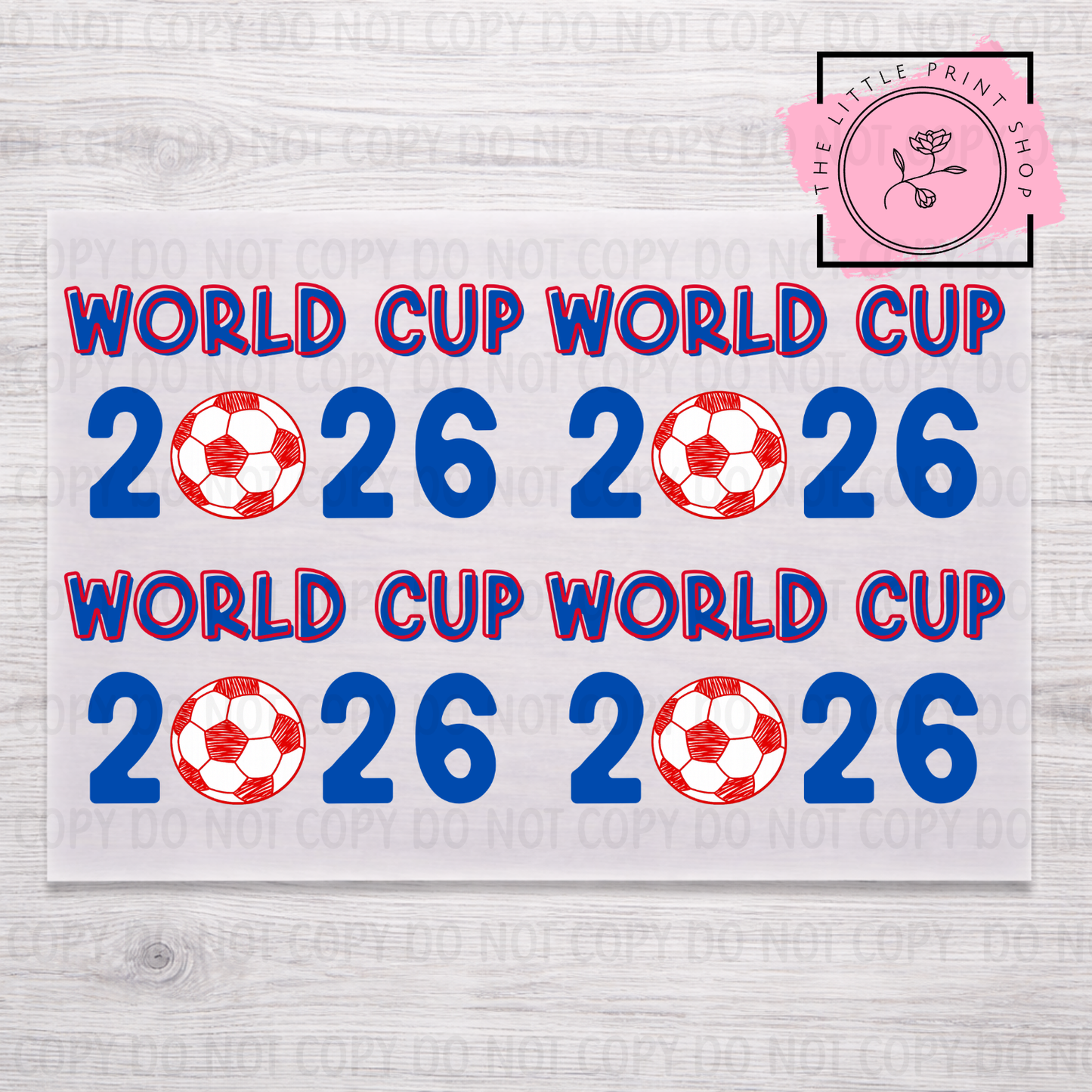 World Cup - DTF A4 Transfer Sheet