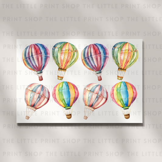 Hot Air Balloons - DTF A4 Transfer Sheet