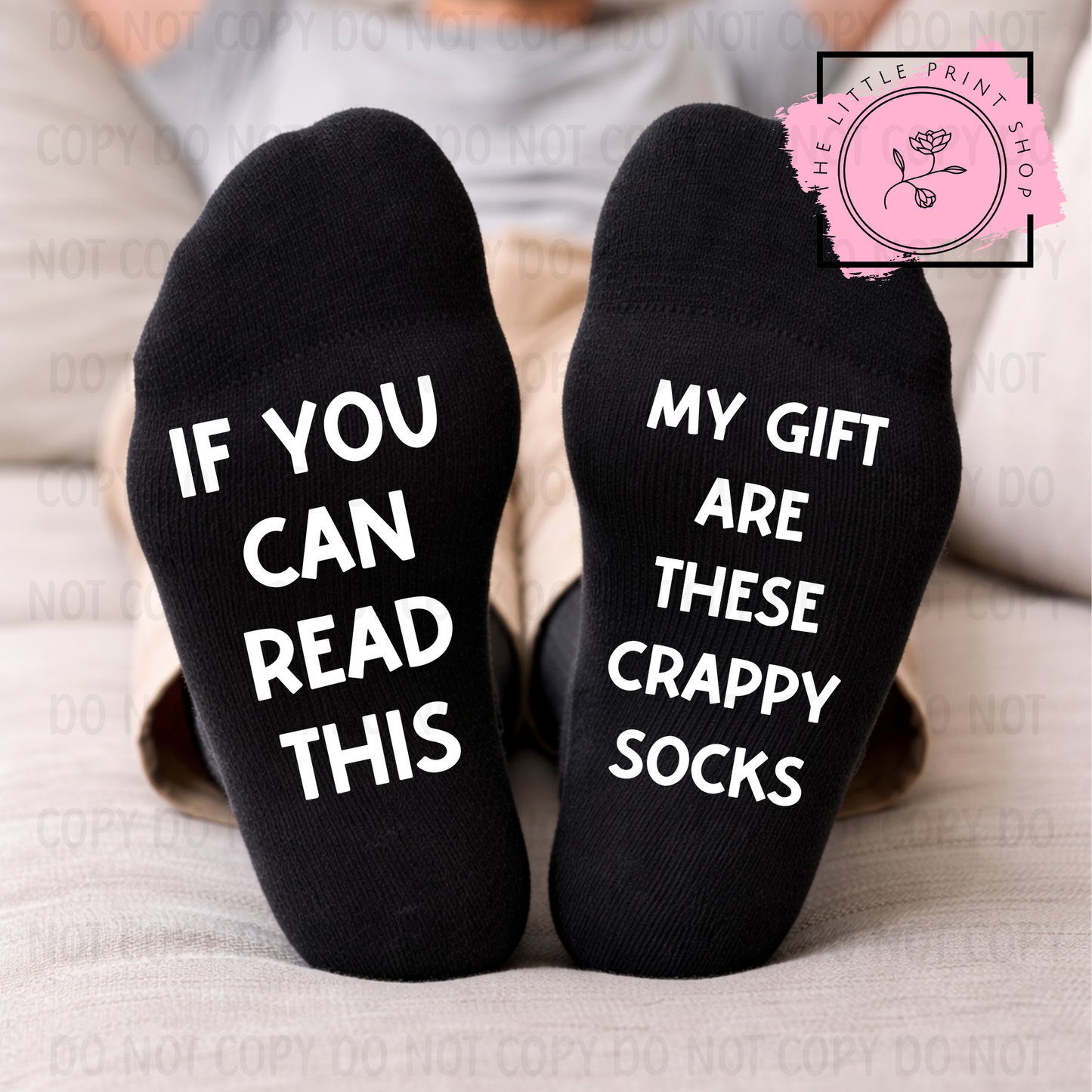 Crappy Socks - DTF Sock Transfer Sheet