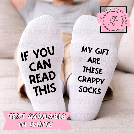 Crappy Socks - DTF Sock Transfer Sheet