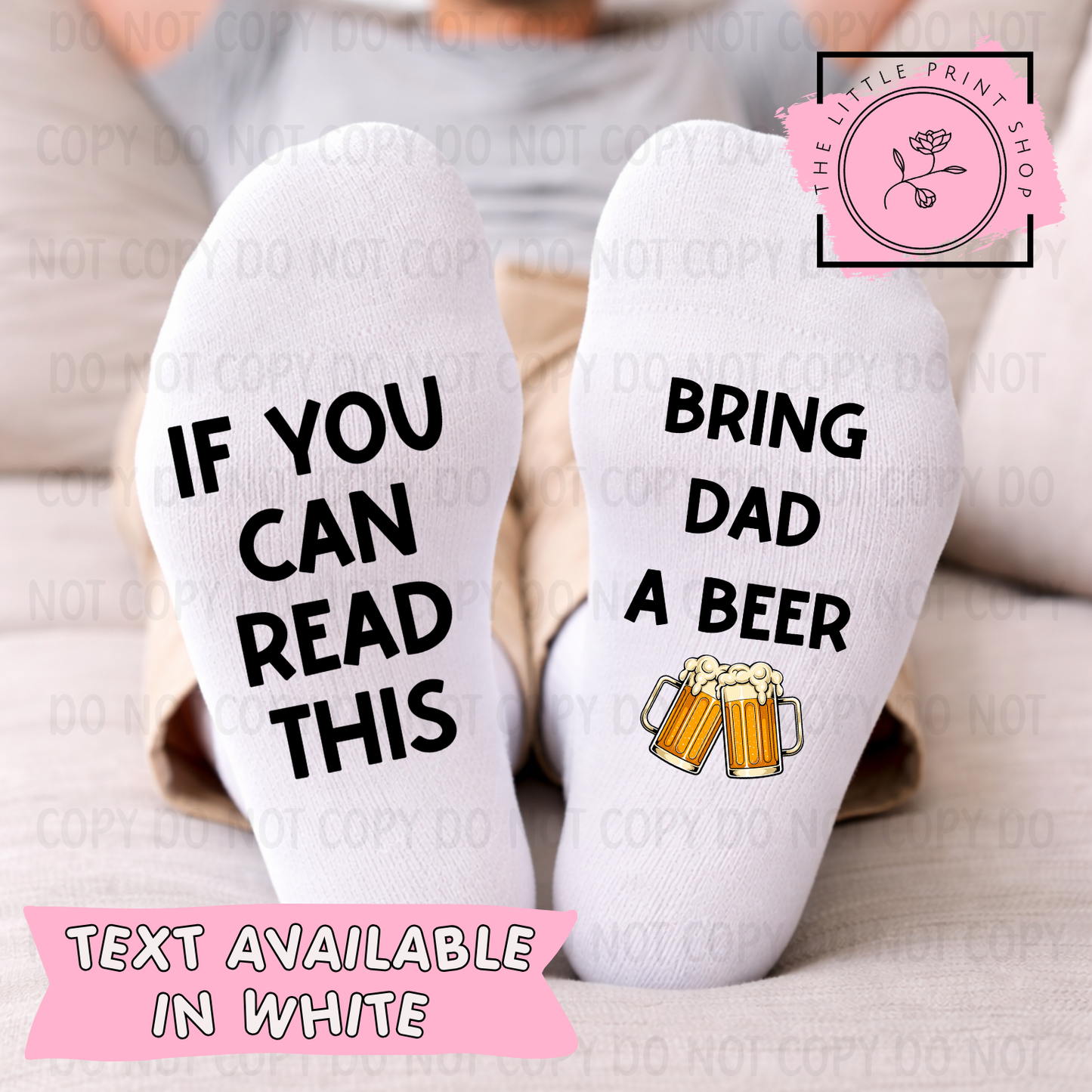 Beer - DTF Sock Transfer Sheet