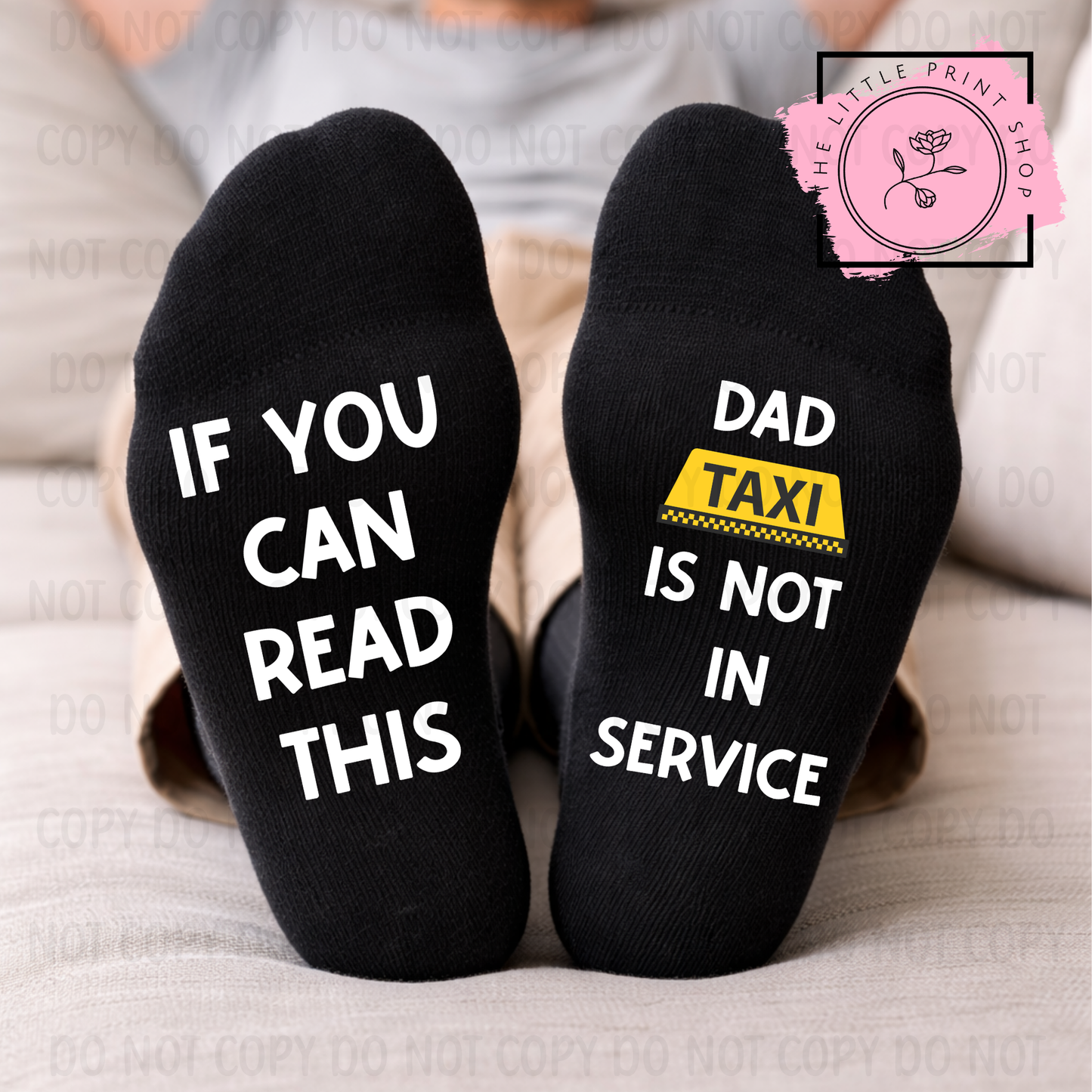 Not In Service - DTF Sock Transfer Sheet