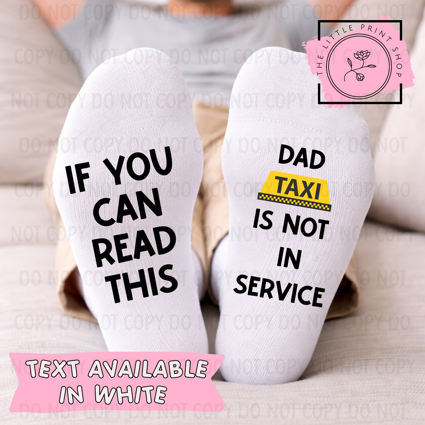 Not In Service - DTF Sock Transfer Sheet