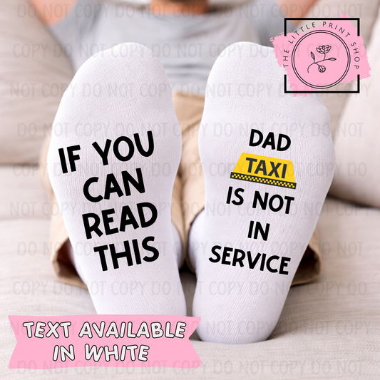 Not In Service - DTF Sock Transfer Sheet