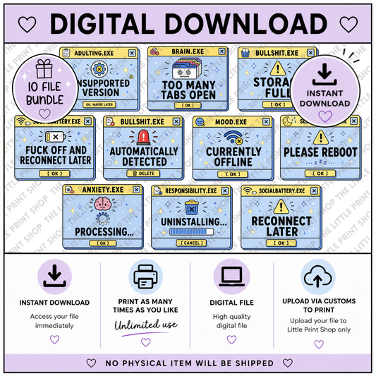 Computer Pop-up Message - Digital product