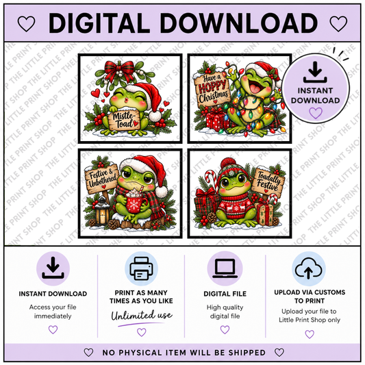 Festive Frogs - Digital Product