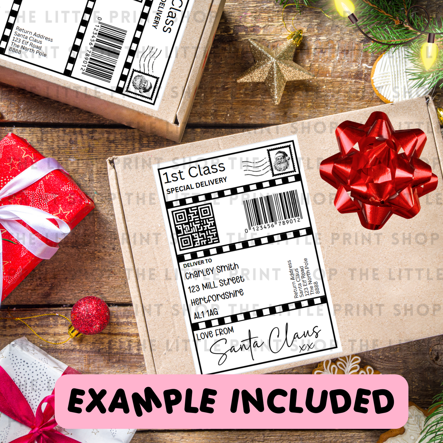 Christmas Postage Label Bundle - Download File Only