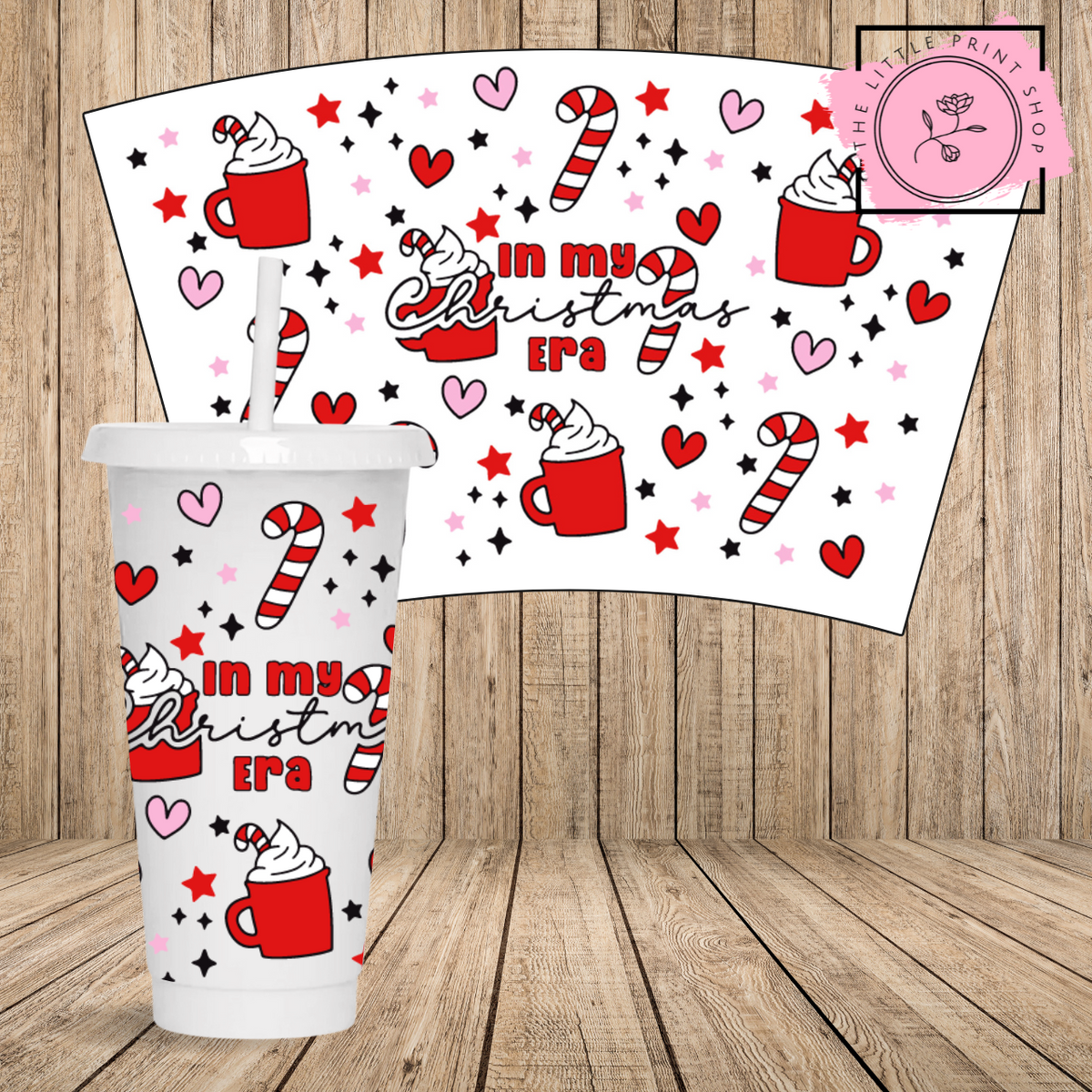 Christmas Era - 24oz Printed UV DTF Wrap