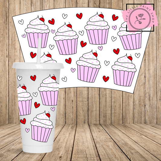 Cupcakes - 24oz Printed UV DTF Wrap