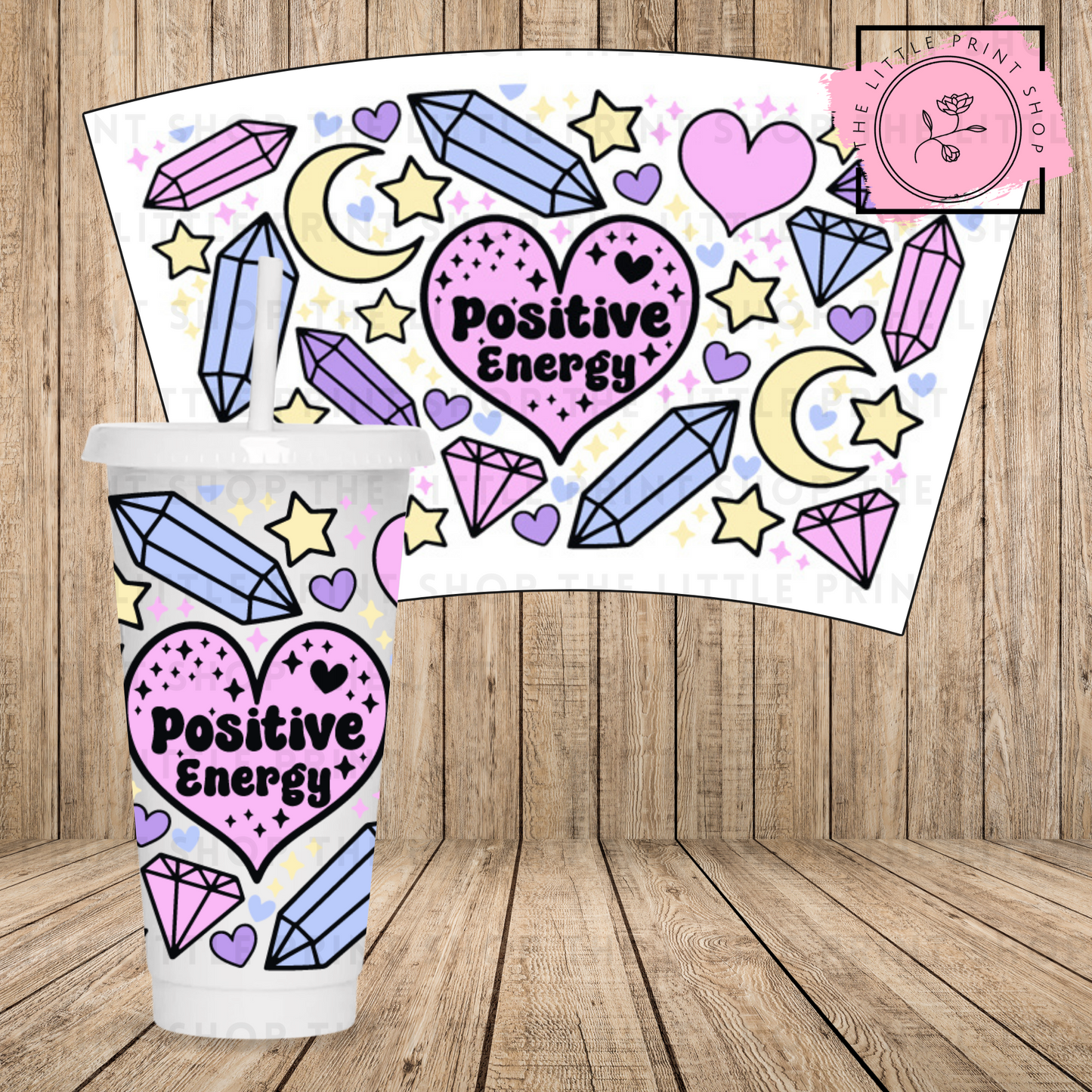 Positive Energy - 24oz Printed UV DTF Wrap