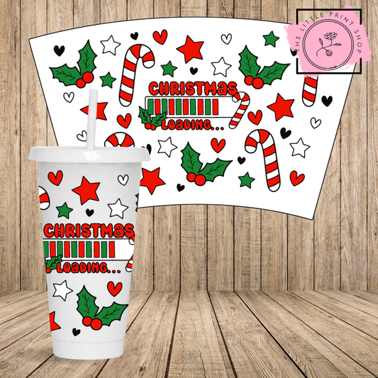 Christmas Loading.. - 24oz Printed UV DTF Wrap