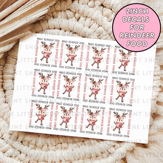 Magic Reindeer Food - UV DTF Decal Sheet