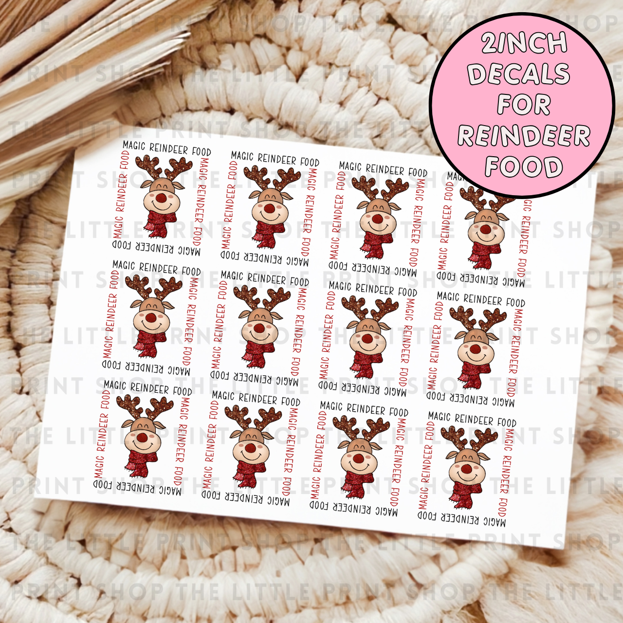 Magic Reindeer Food - UV DTF Decal Sheet