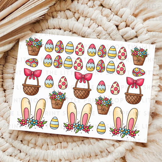 Easter Basket - UV DTF 8x6 Decal Sheet