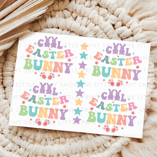 Easter Bunny - UV DTF 8x6 Decal Sheet