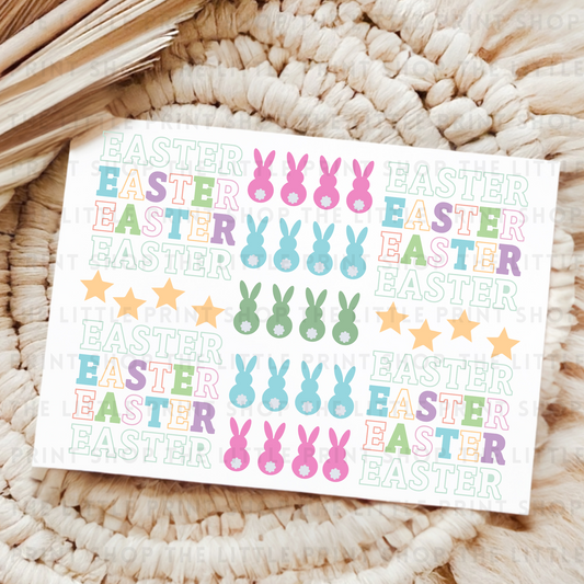 Easter - UV DTF 8x6 Decal Sheet