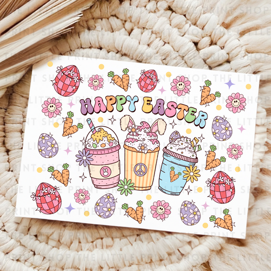 Happy Easter - UV DTF 8x6 Decal Sheet
