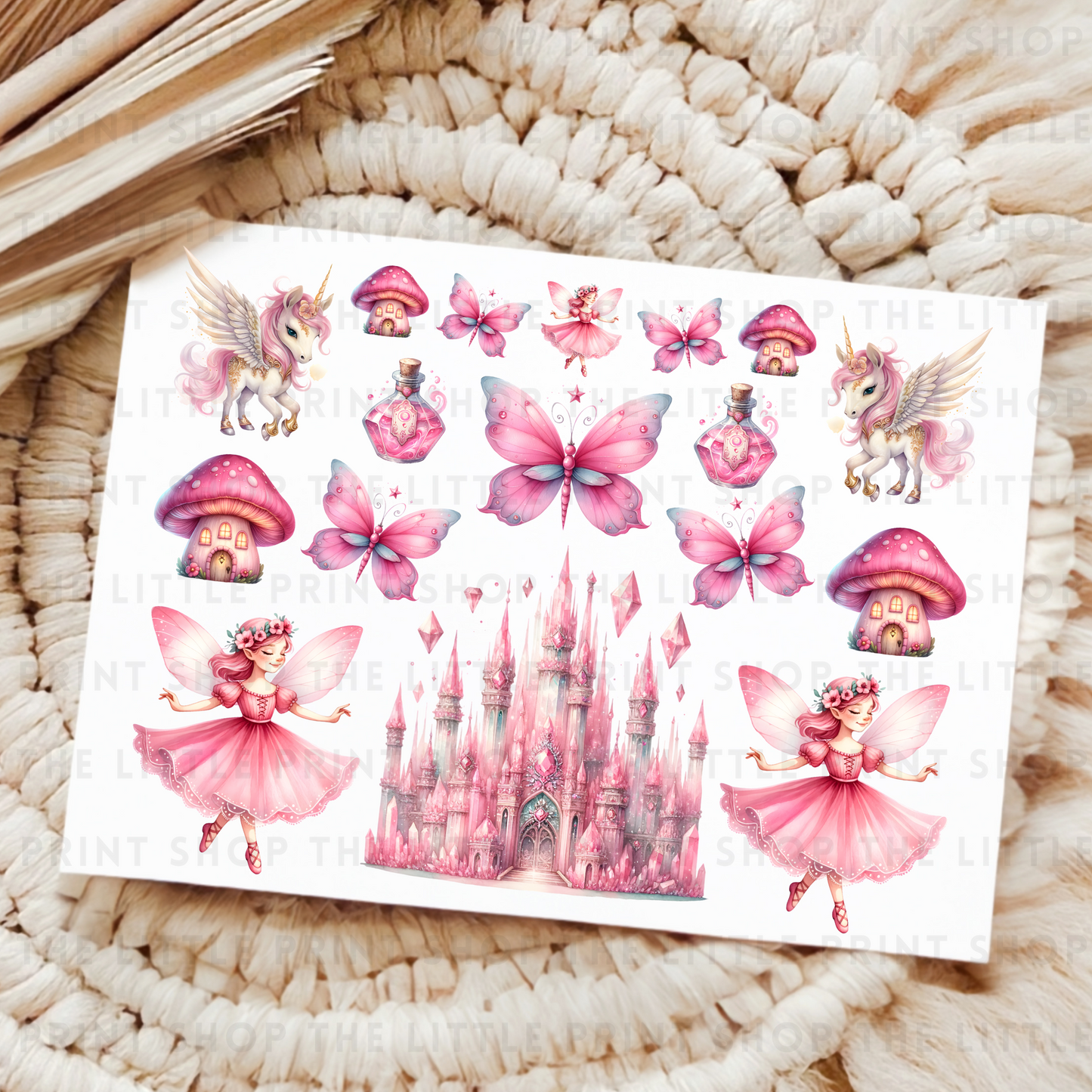 Fairy Castle - UV DTF 8x6 Decal Sheet