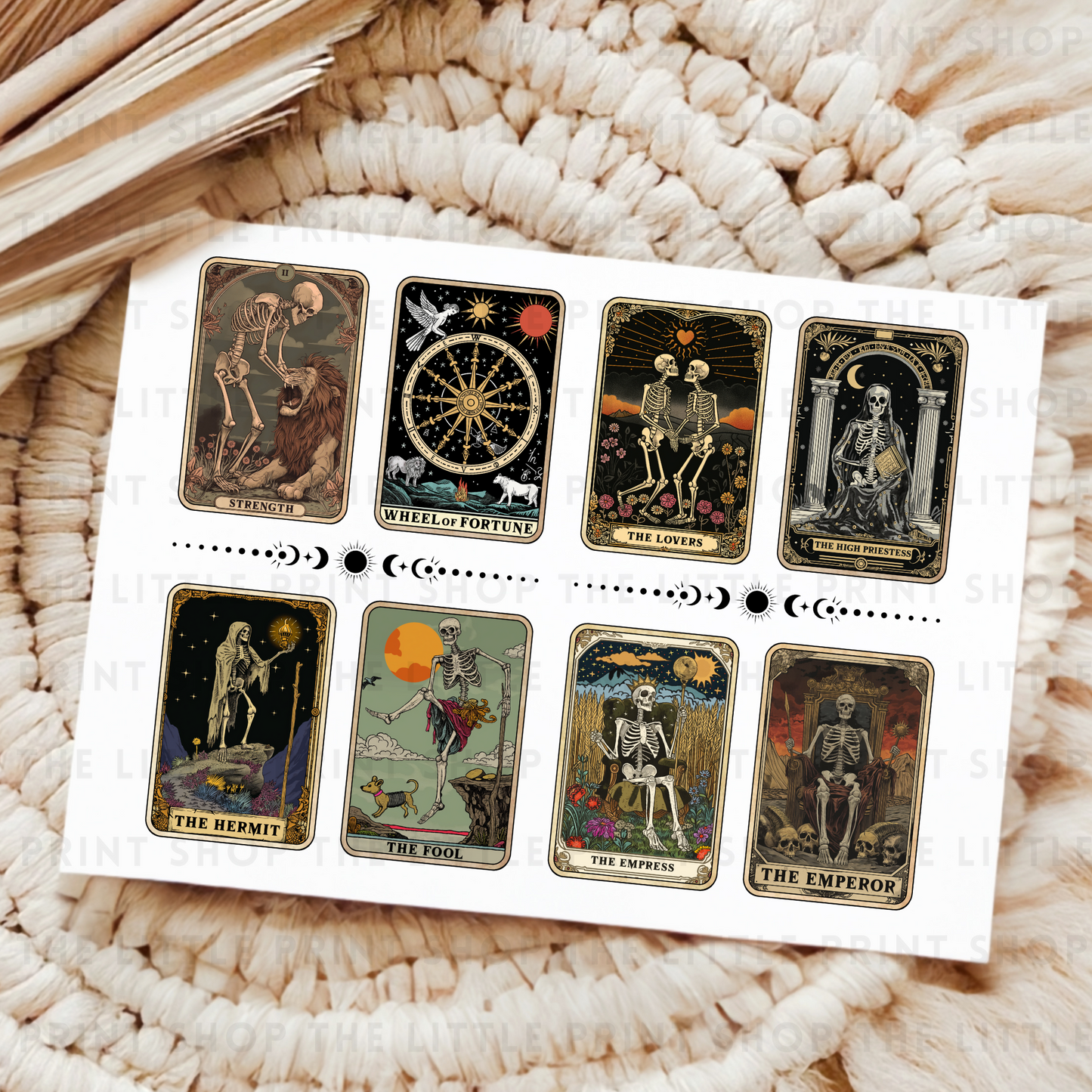 Tarot Cards - UV DTF 8x6 Decal Sheet