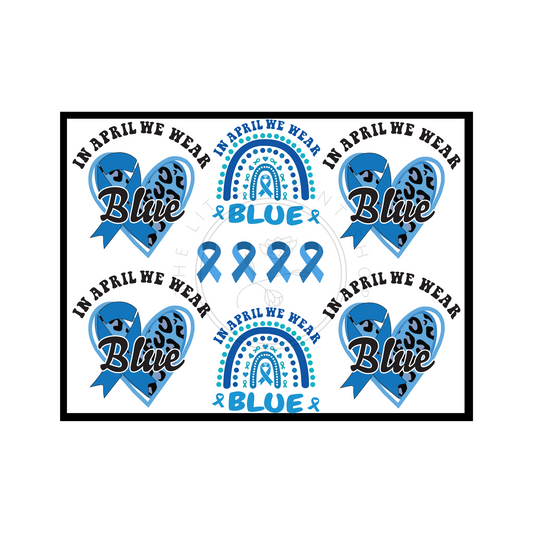 Autism Awareness - UV DTF 8x6 Decal Sheet