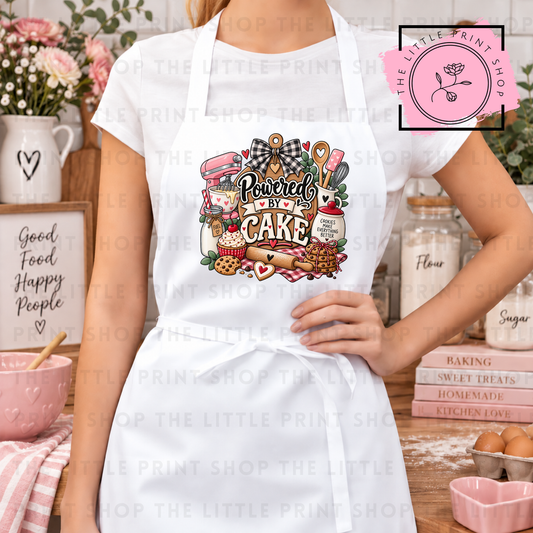Powered By Cake - DTF Transfer Decal