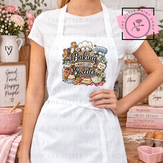 Baking Makes Life Sweeter - DTF Transfer Decal