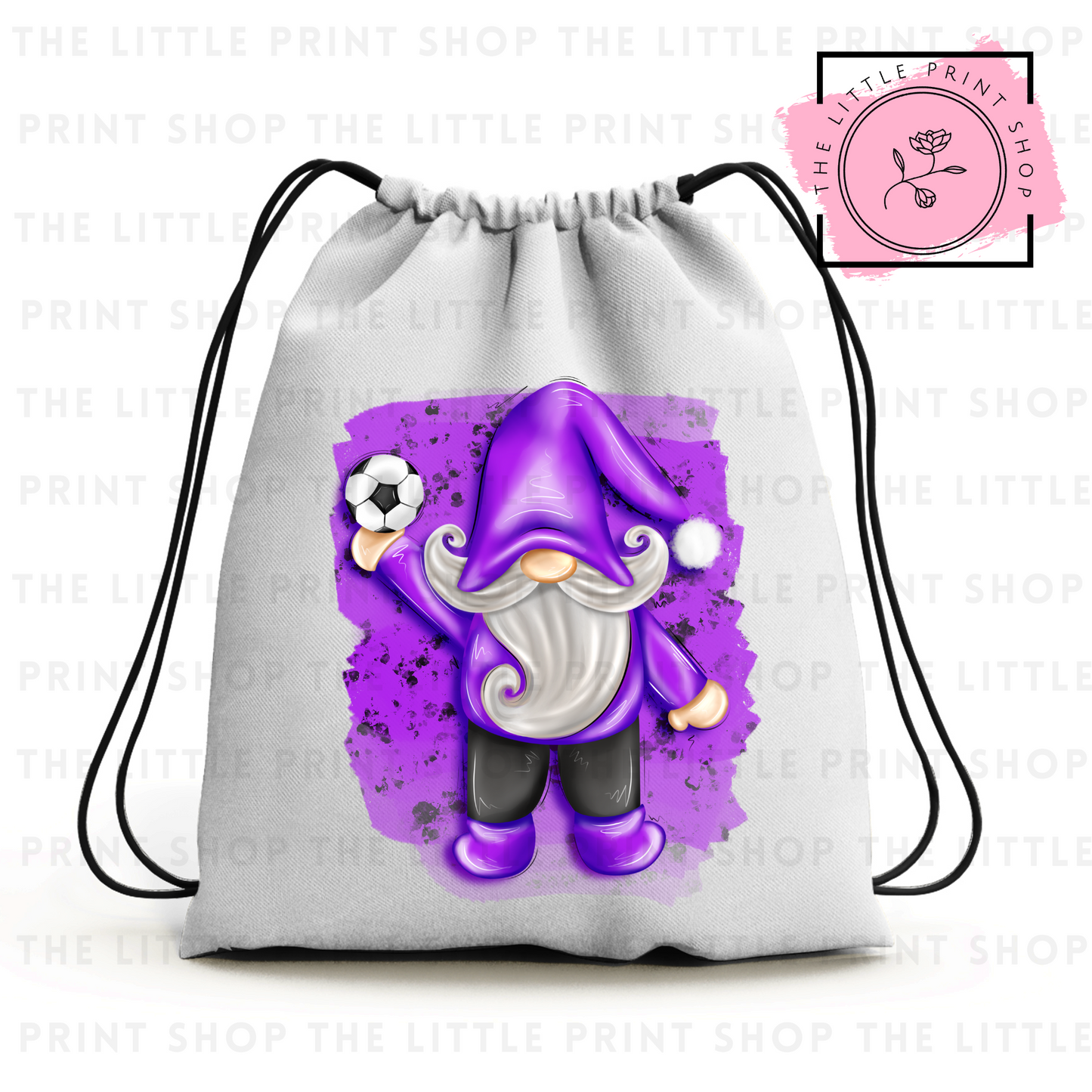 Football Gnome - Purple - DTF Transfer Decal