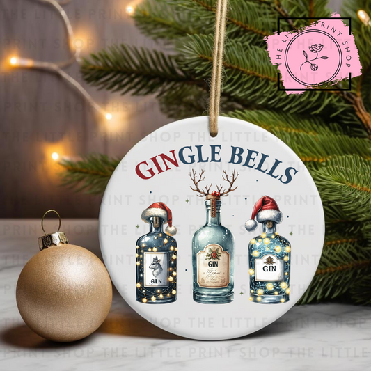 Gin - UV DTF Bauble Decal