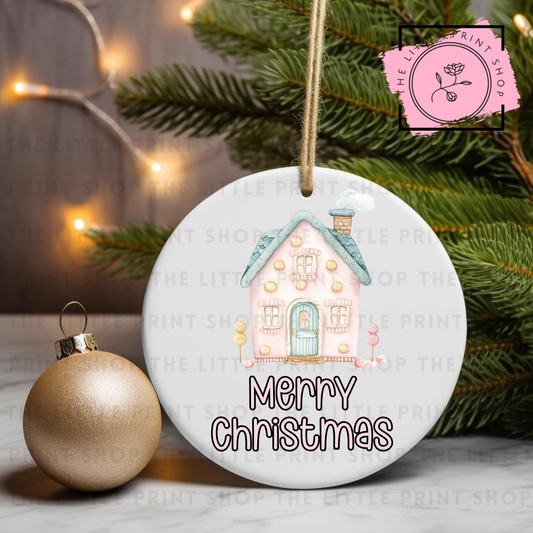 Merry Christmas - UV DTF Bauble Decal