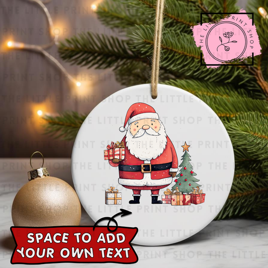 Santa - UV DTF Bauble Decal