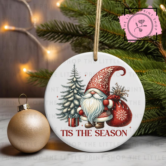Tis The Season - UV DTF Bauble Decal