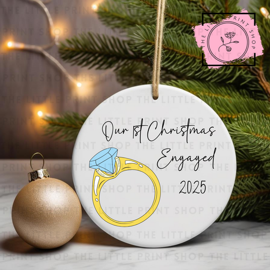 Engaged 2025 - UV DTF Bauble Decal