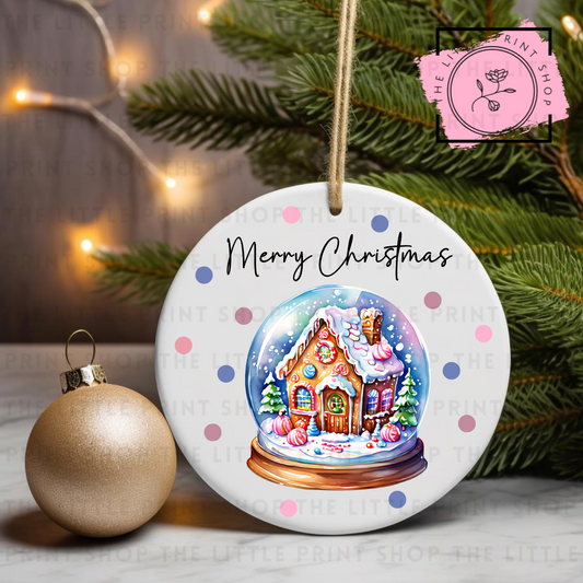 Christmas Globe - UV DTF Bauble Decal