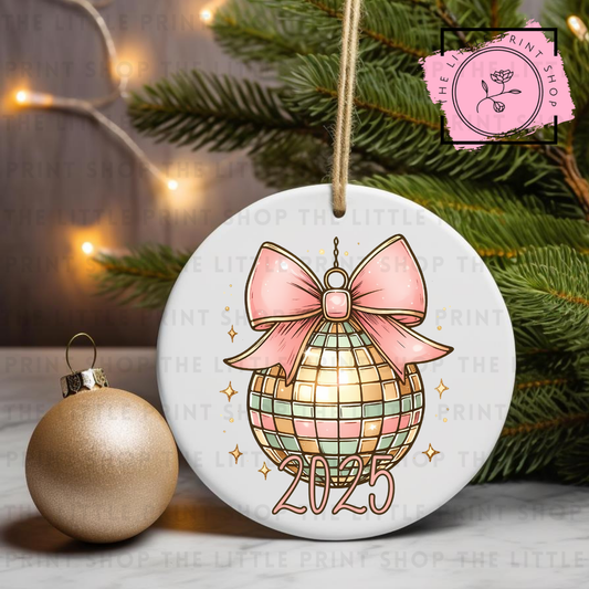 Disco Ball 2025 - UV DTF Bauble Decal