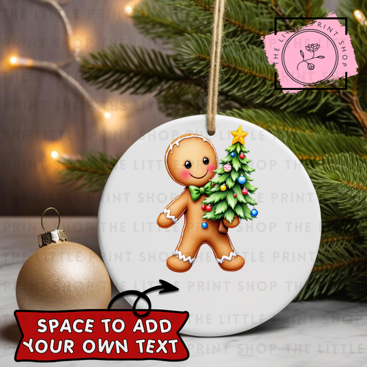 Gingerbread - UV DTF Bauble Decal