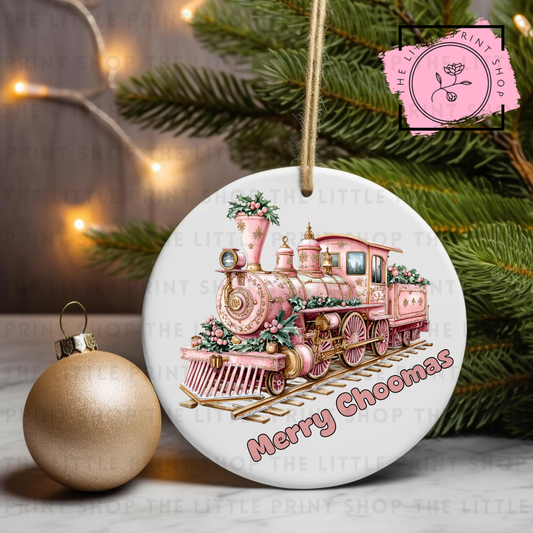 Merry Choomas - UV DTF Bauble Decal