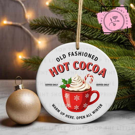 Hot Cocoa - UV DTF Bauble Decal