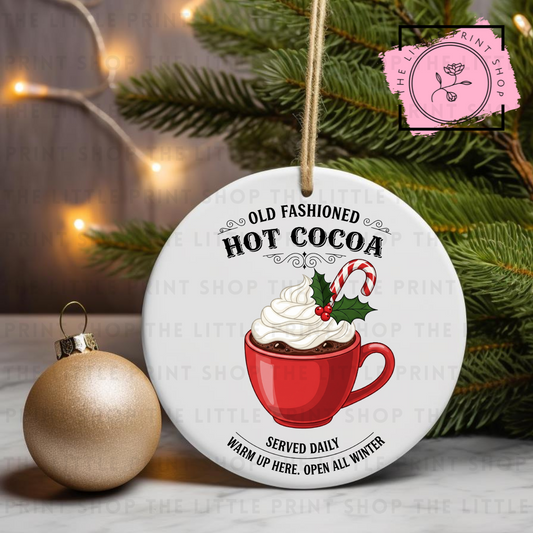 Hot Cocoa - UV DTF Bauble Decal