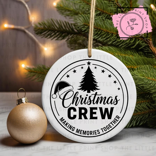 Christmas Crew - UV DTF Bauble Decal