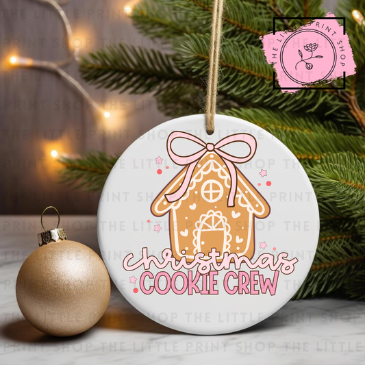 Christmas Cookie Crew - UV DTF Bauble Decal